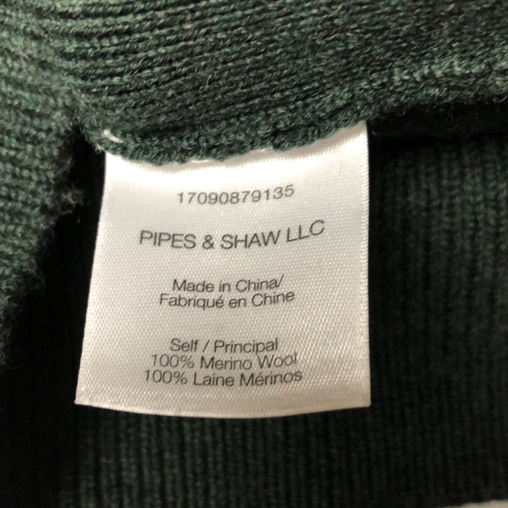 VERONICA Beard Dark Green Ribbed Button-Shoulder Women's Sweater Size XS - Picture 6 of 10